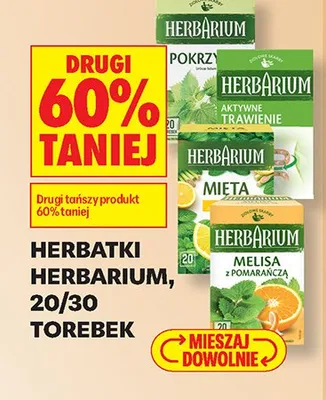 Herbatka ziołowa Herbarium Mięta promocja w Biedronka