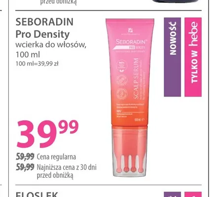 Pro Density wcierka do włosów Seboradin promocja w Hebe