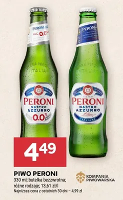 Piwo Peroni Nastro Azzurro promocja w Stokrotka