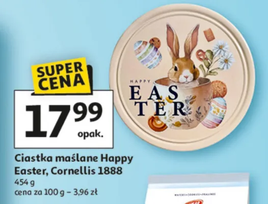 Ciastka maślane Happy Easter promocja w Auchan