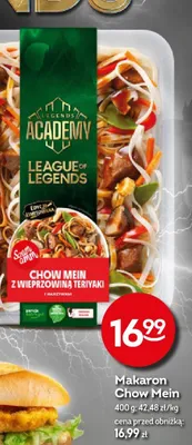 Makaron chow mein z wieprzowiną teriyaki promocja w Żabka