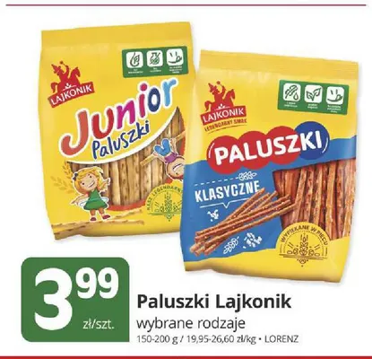 Paluszki Lajkonik klasyczne promocja w Marketvita