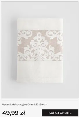 Ręcznik dekoracyjny home&you Orieni 50x90 cm promocja w home&you