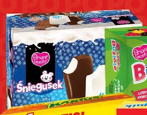 Lody Śniegusek Amore Gusto promocja w POLOmarket