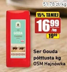 Ser Gouda półtłusta OSM Hajnówka promocja w API Market
