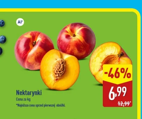 Nektarynki promocja w Aldi