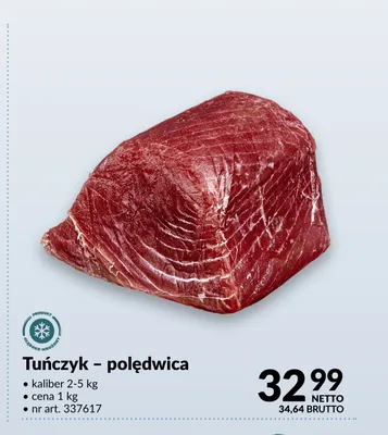 Tuńczyk polędwica mrożona promocja w Makro