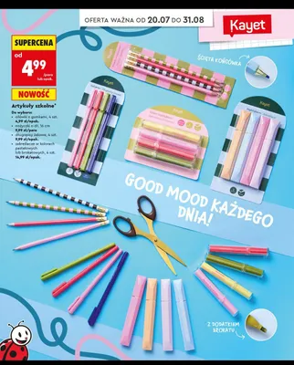 Zakreślacze pastelowe Kayet promocja w Biedronka