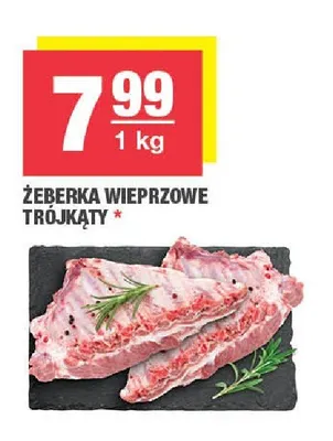Żeberka wieprzowe trójkąty promocja w SPAR
