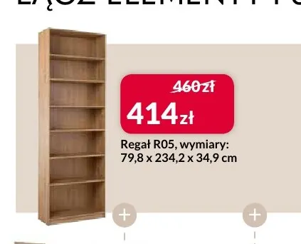 Regał R05 Ben promocja w Salony Agata