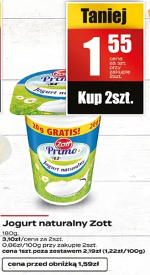 Jogurt naturalny promocja w Supeco
