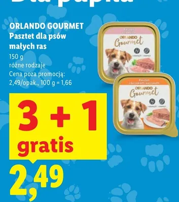 Pasztet dla psów małych ras promocja w Lidl