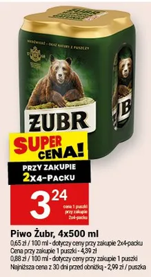 Piwo Żubr promocja w Twój Market