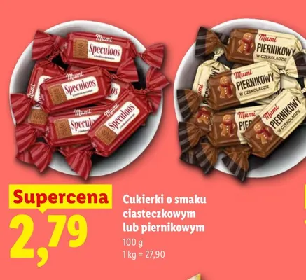 Cukierki o smaku ciasteczkowym Mumi promocja w Lidl