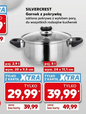 Garnek z pokrywką Silvercrest poj. 2,9 l promocja w Kaufland