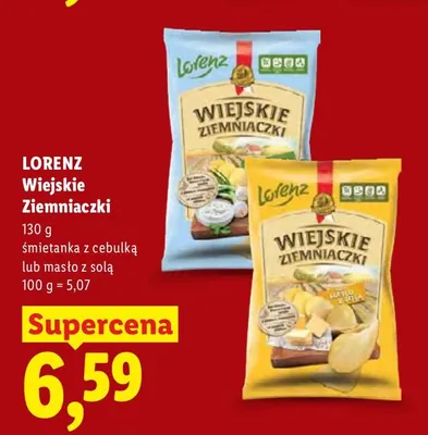 Wiejskie Ziemniaczki Lorenz masło z solą promocja w Lidl