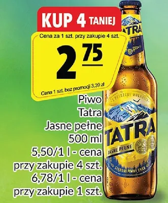 Piwo Jasne pełne promocja w Prim Market