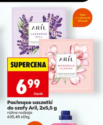Pachnące saszetki do szafy 2-pak Aril promocja w Biedronka