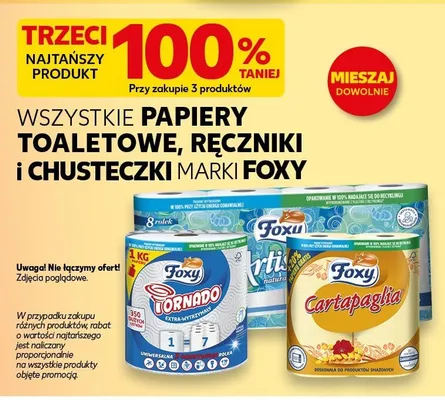 Papiery toaletowe, ręczniki i chusteczki promocja w Kaufland