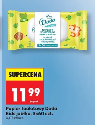 Papier toaletowy Dada Kids jabłko promocja w Biedronka