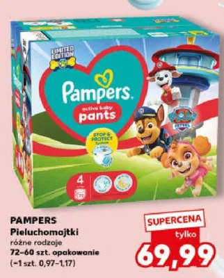 Pieluchomajtki różne rodzaje 128-74szt. opakowanie promocja w Kaufland