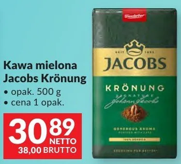 Kawa mielona Jacobs Krönung promocja w Makro