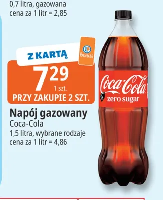 Napój gazowany Coca-Cola promocja w Leclerc