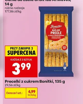 Precelki z cukrem Bonitki promocja w Biedronka