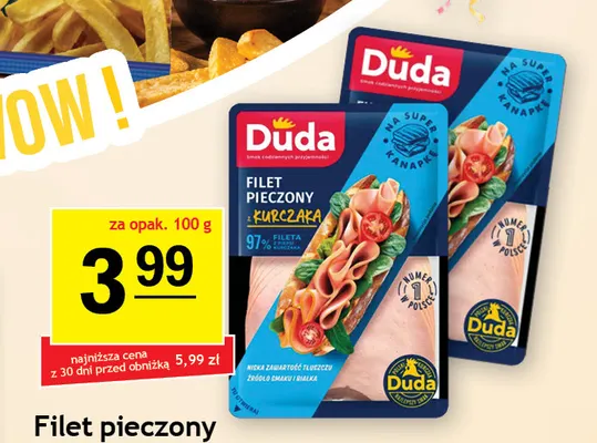 Filet pieczony z kurczaka Duda promocja w Gram Market