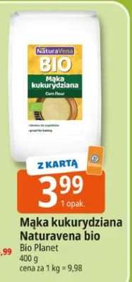 Mąka kukurydziana Naturavena bio promocja w Leclerc