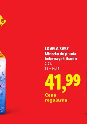 Mleczko do prania kolorowych tkanin Lovela Baby promocja w Lidl