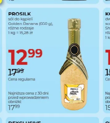 Sól do kąpieli Prosilk Golden Banana promocja w Drogerie Jawa