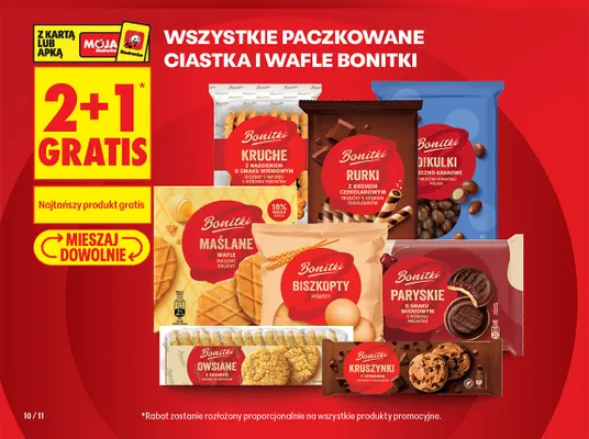 Ciastka Kruszynki z czekoladą Bonitki promocja w Biedronka