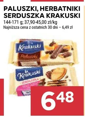 Herbatniki serduszka Krakuski promocja w Stokrotka