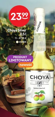 Wino Choya Silver słodkie promocja w Żabka