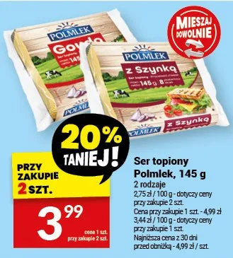 Ser topiony promocja w Twój Market