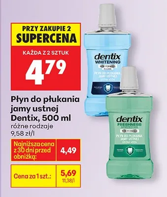 Płyn do płukania jamy ustnej różne rodzaje promocja w Biedronka