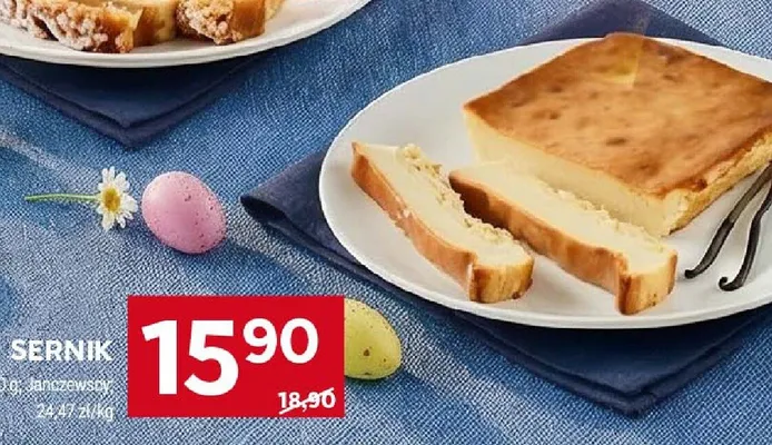 Sernik waniliowy promocja w Stokrotka