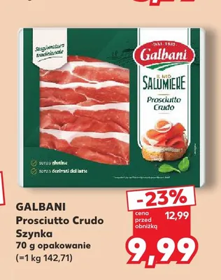 Prosciutto Crudo szynka Galbani promocja w Kaufland