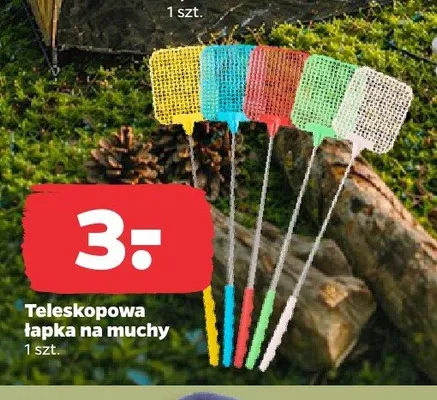 Teleskopowa łapka na muchy promocja w Netto