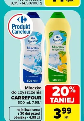 Mleczko do czyszczenia Lemon Carrefour promocja w Carrefour Market