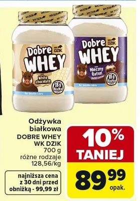 Odżywka białkowa różne rodzaje promocja w Carrefour