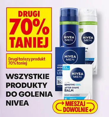 Wszystkie produkty do golenia DRUG -70% promocja w Biedronka