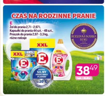 Kapsułki do prania E promocja w Drogerie Koliber