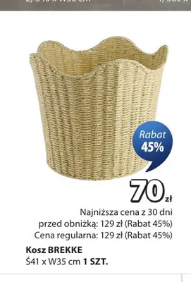 Kosz Brekke promocja w Jysk