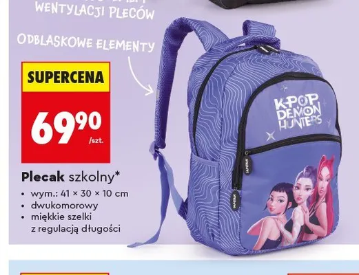 Plecak szkolny LOOZZ promocja w Biedronka