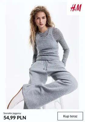 Szerokie joggersy H & M promocja w H&M