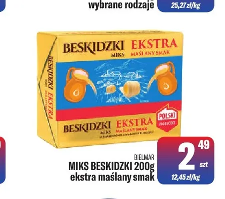 Miks Beskidzki ekstra maślany smak Bielmar promocja w Tomi Markt