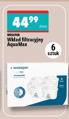 Wkład filtracyjny AquaMax 6-pak WESSPER promocja w Biedronka Home