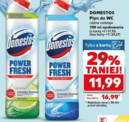 Płyn do WC różne rodzaje promocja w Kaufland